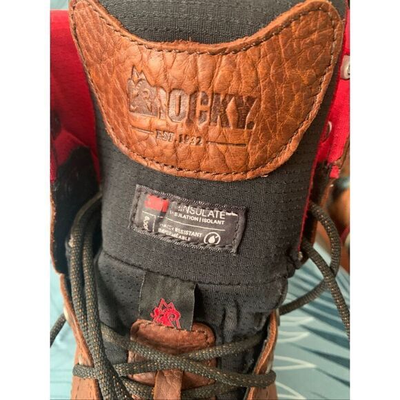 Rocky Rams Horn Composite Toe Waterproof 800G Insulated Work Boot Men 10.5 main image 9